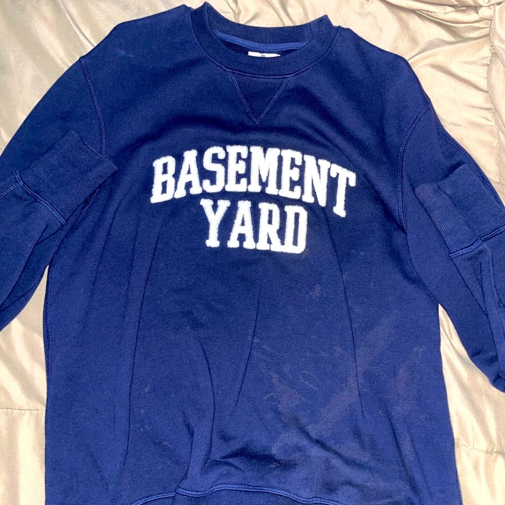 Basement Yard College Embroidered Logo Sweater